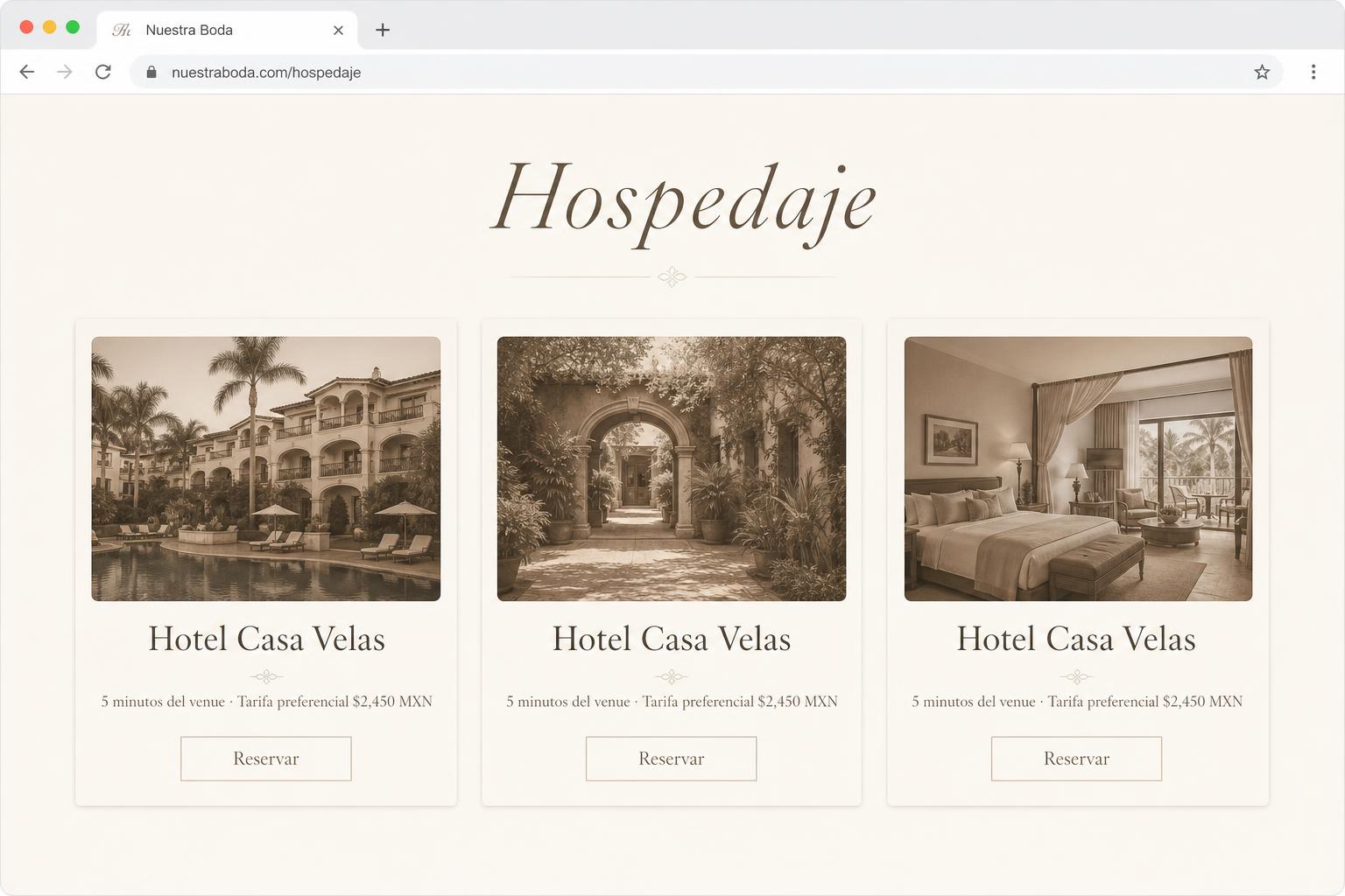 Concierge para tus invitados